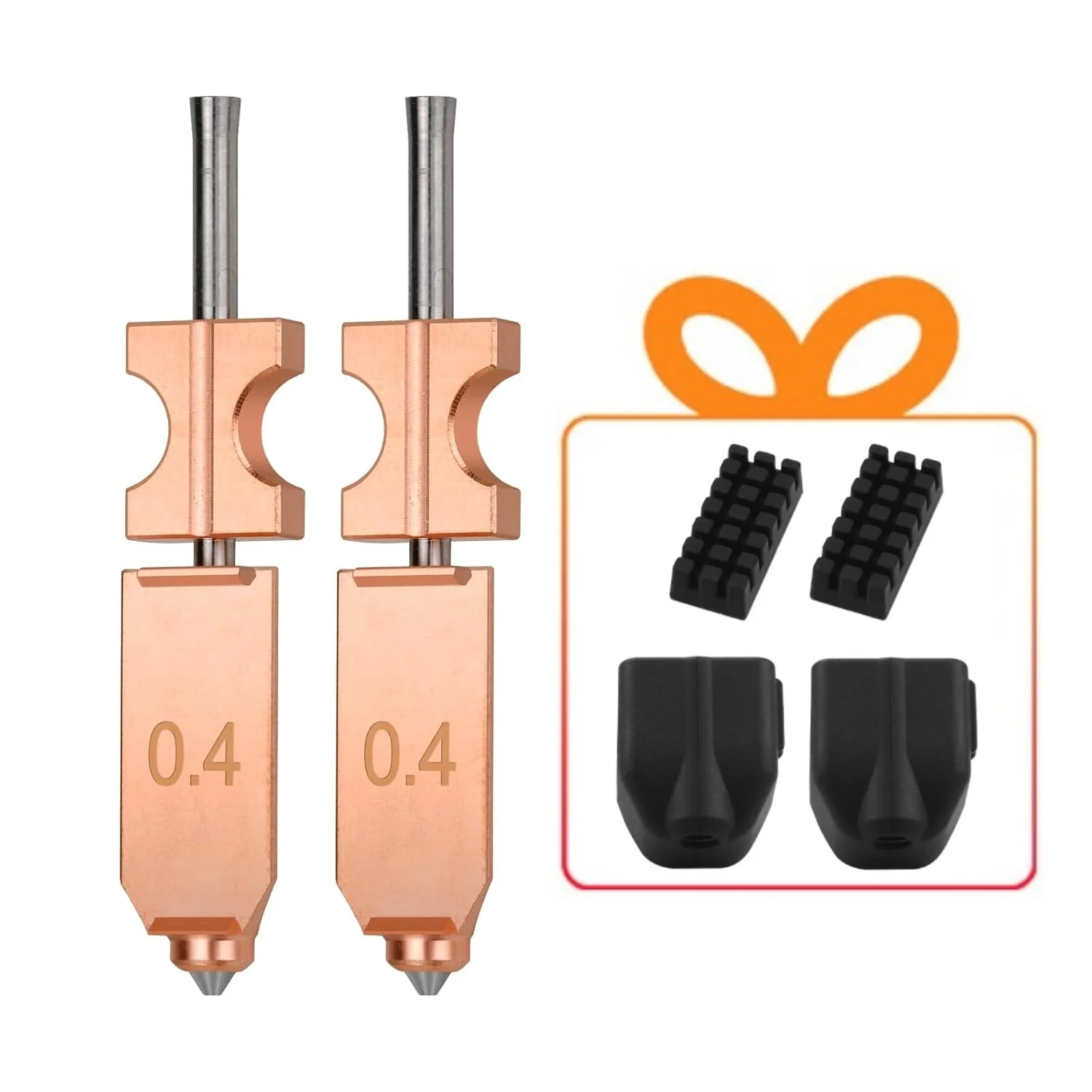 

2pcs Upgraded Ad5x Nozzles Hotend Kit for AD5X Quick-Detachable Nozzle Extruder Quick Release Nozzle Heater Block Throat Tube