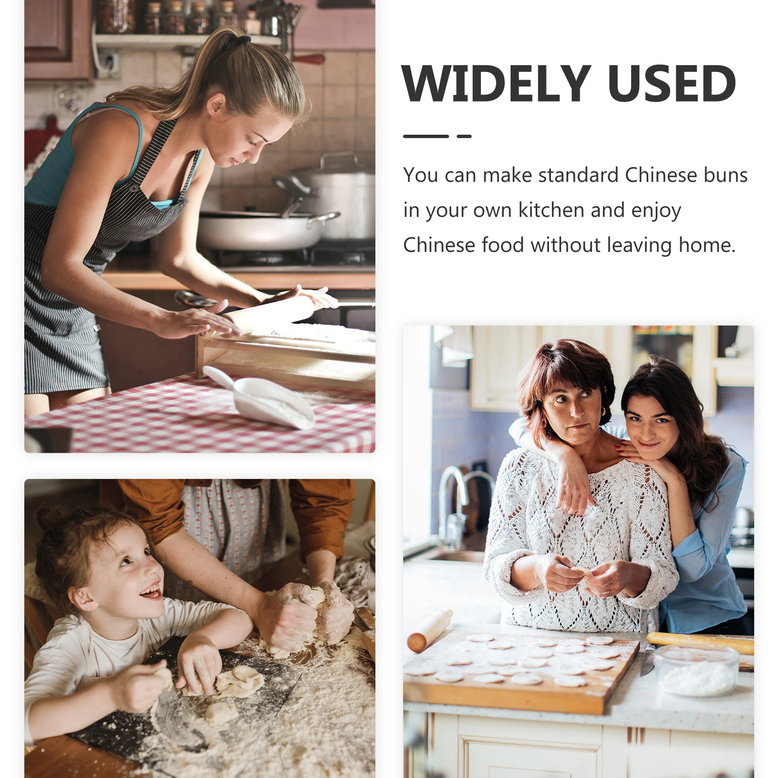 

3Pcs Baozi Mold Creative Manual Steamed Stuffed Dumplings Maker Kitchen Tool Reusable Plastic Bun Making Mold Creative Bun Maker