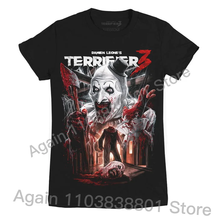 Terrifier 3 Milk And Carnage Merch Horror Movie Halloween Christmas T-shirts for Women Men's clothing Terrifier 3 t shirt gifts