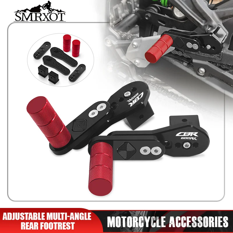 2024 Footrests For CBR1000RR/RA CBR1000RR-R/SP CBR600RR /RA Motorcycle Adjustable Multi-angle Telescopic Footpegs Rear Pedals