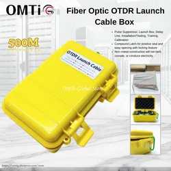500M OMTiG Fiber Optical Launch Cable Box OTDR Blind Zone Eliminator Box SC/APC-SC/APC SC/UPC-SC/APC SM 1310/1550nm Fiber Rings