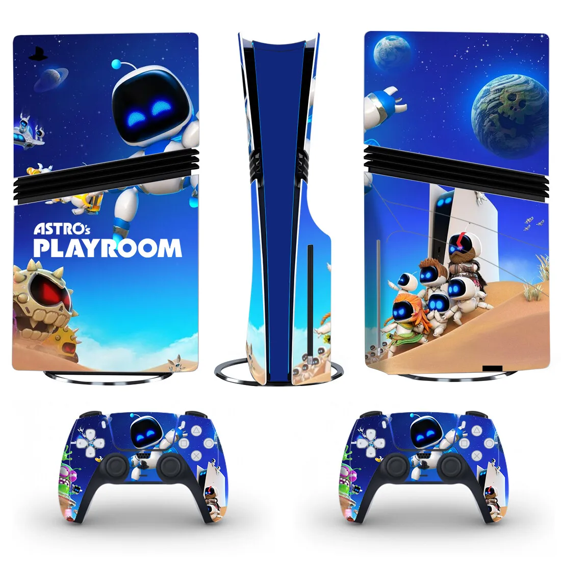 Astro Bot PS5 Pro Disc Skin Sticker Protector Decal Cover for Console Controller PS5 Pro Disk Sticker Vinyl