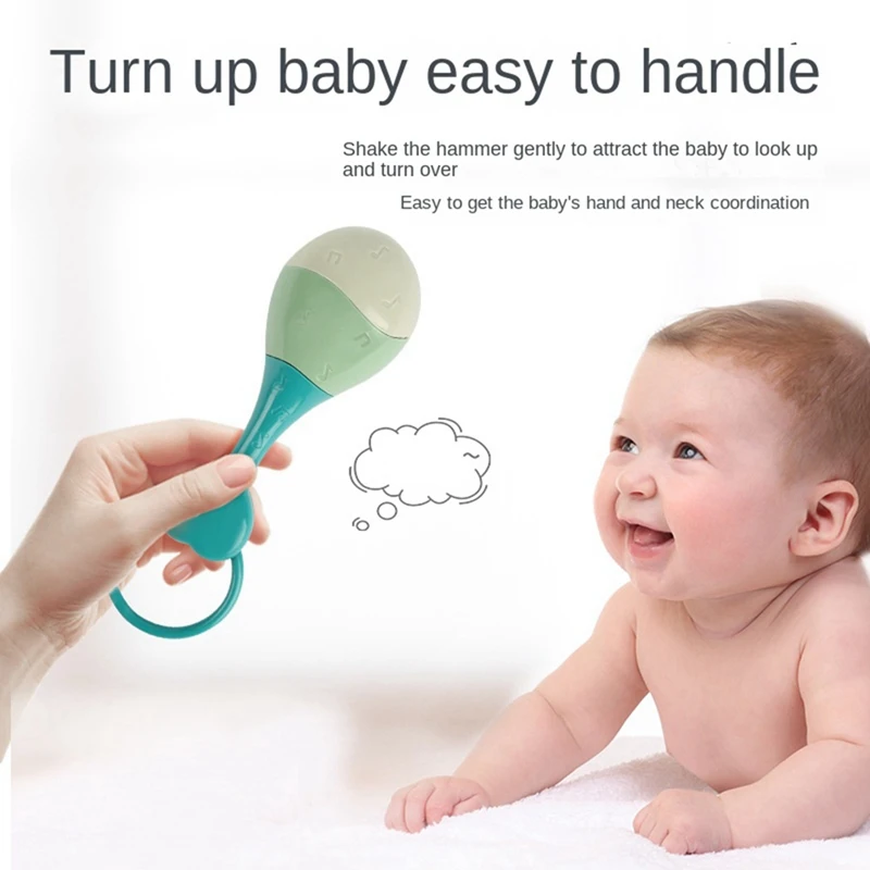 FBIL-Baby Rattle Toys Hand Grasp Newborn Small Sand Hammer Baby Grasp Training