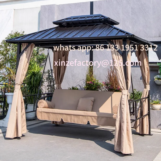 

Customizable Multi-function Lying down is double bed, mosquito-proof mesh yarn, sun protection, wrought iron swing chair