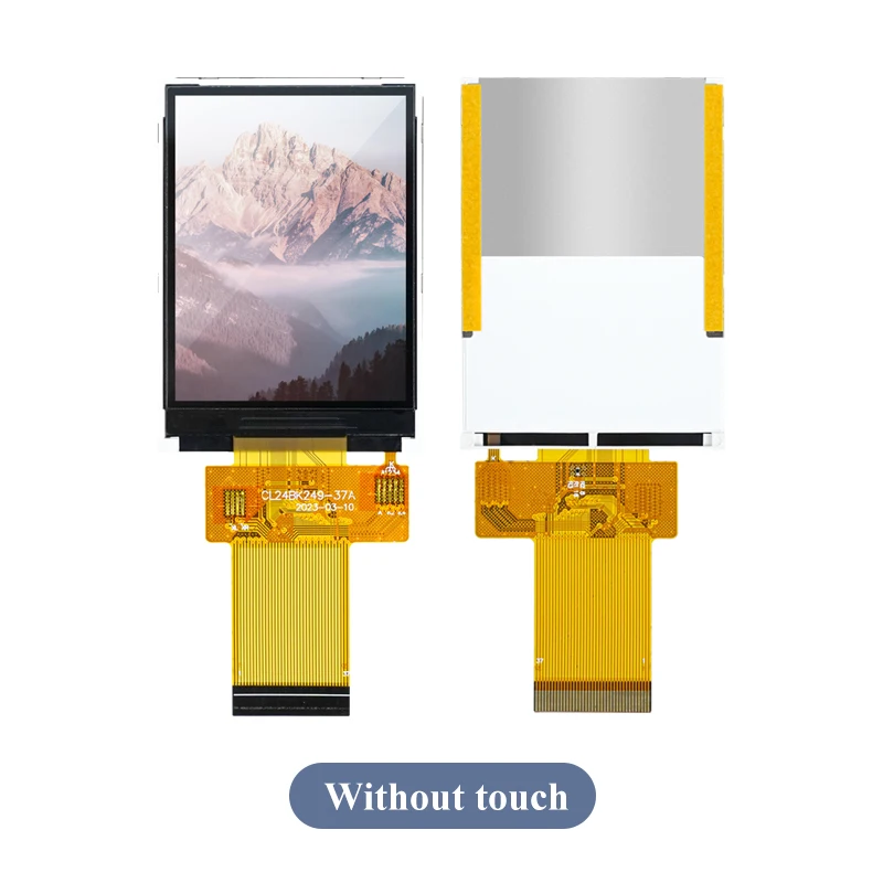 2.4 inch TFT display IPS touch screen MCU parallel port I8080 8/16bit tn Superwide ILI9341 esp32 display 37Pin connector Plug-in