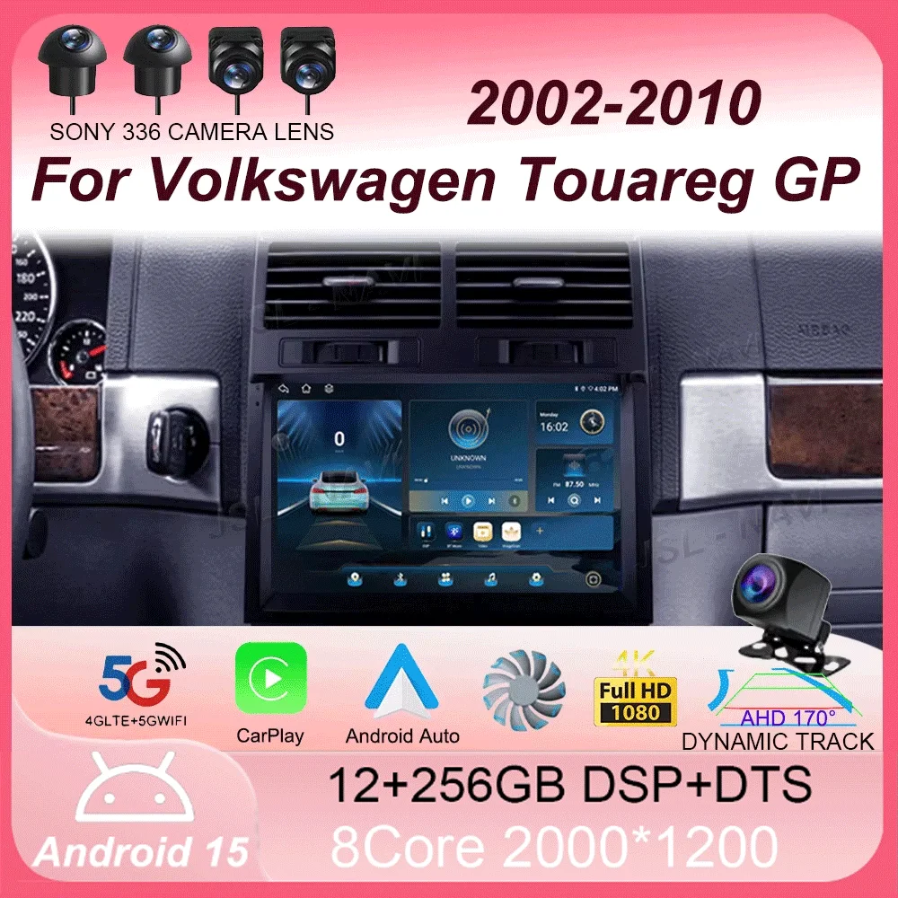 

Android 15 For Volkswagen Touareg GP 2002 - 2010 Carplay Auto 4G+WIFI GPS Car Radio Navigation Multimedia Video Player Stereo BT