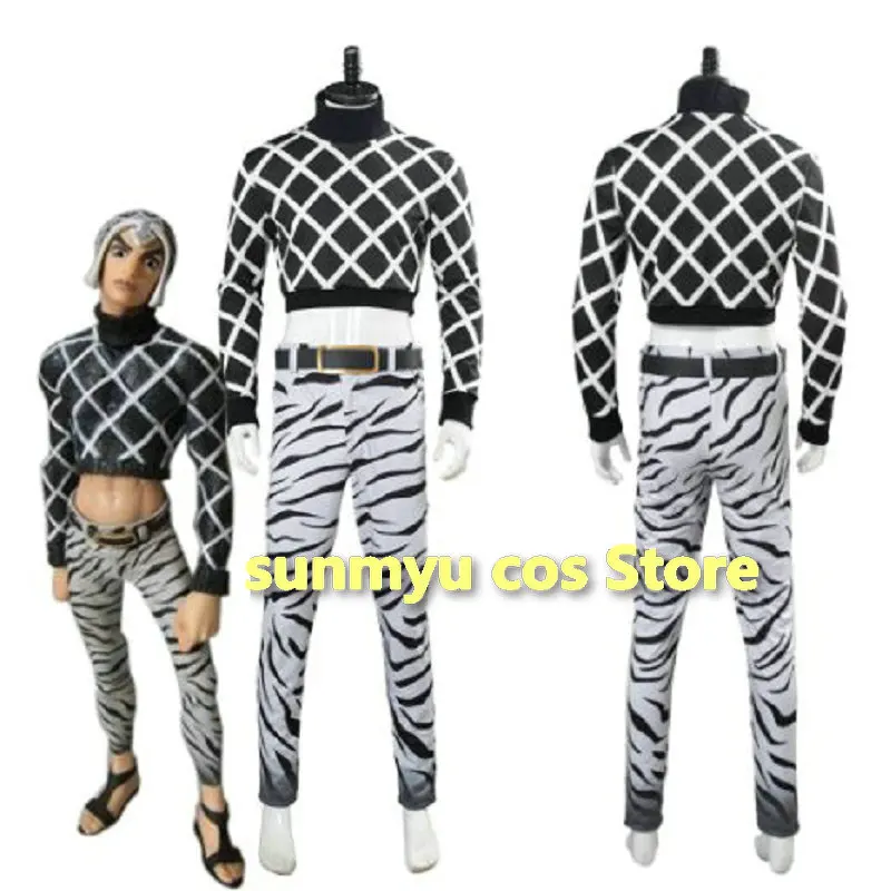 أزياء جوجو الغريبة للمغامرة الذهبية والرياح جويدو ميستا التأثيرية مقاس مخصص #1