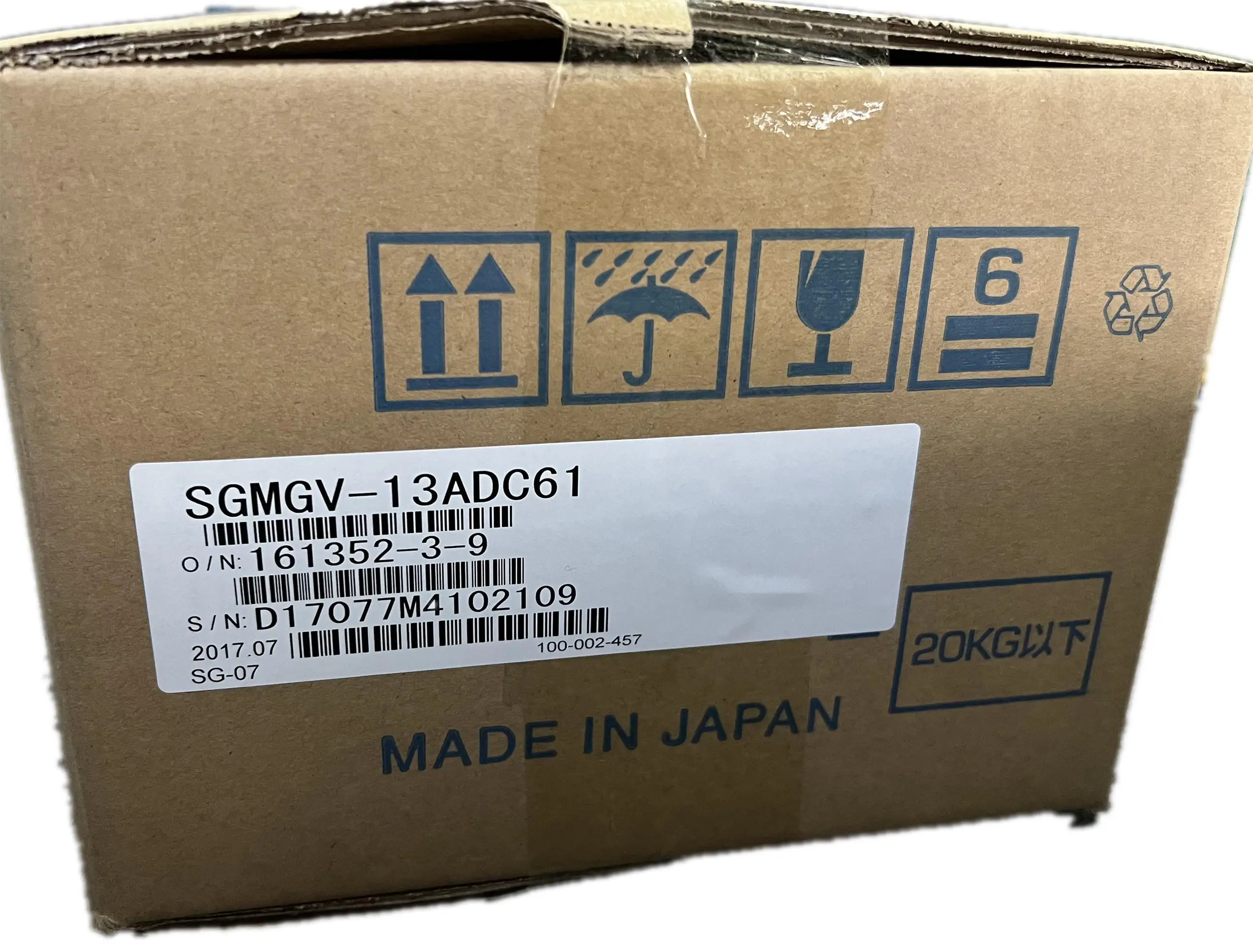 Yaskawa SGMGV-13ADC61 Ac servo motor 1.3KW 1300W hot sale in Japan