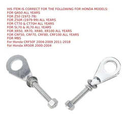 2X Chain Adjuster with Locking Nuts Axle Chain Adjuster For Honda For QA50 For Z50 For Z50R For CT70 For SL70 For XR50 XR70 XR80