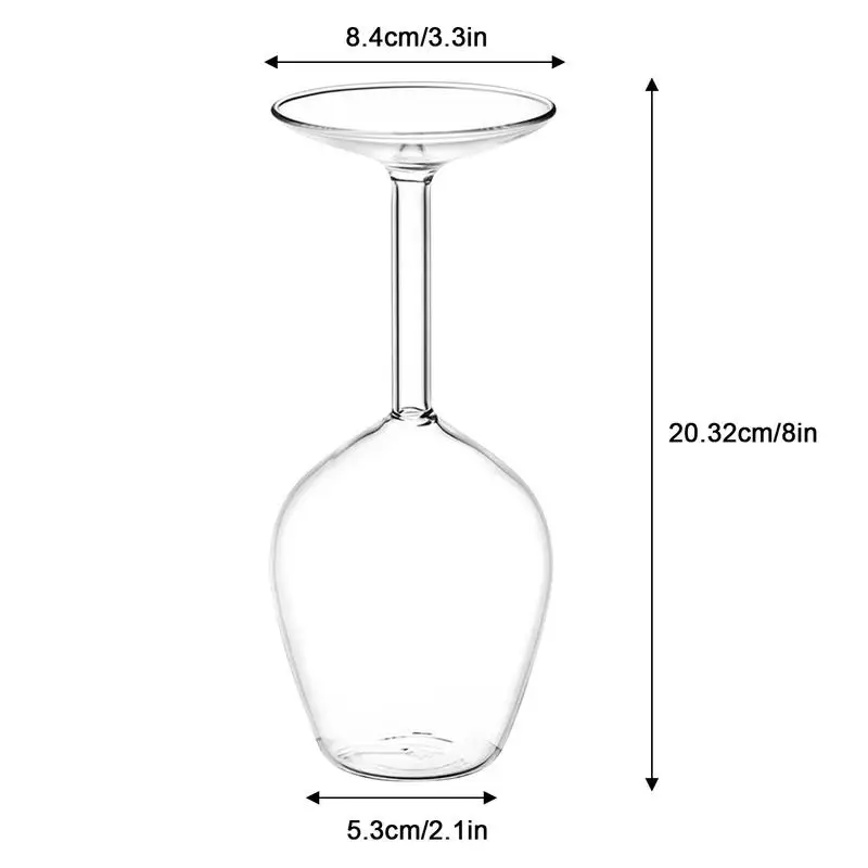 400ml Upside Down Cocktail Glass Upside Down Martini Glasses Wine Glass Unique Fun Upside down Wine Glass Inverted Wineglass