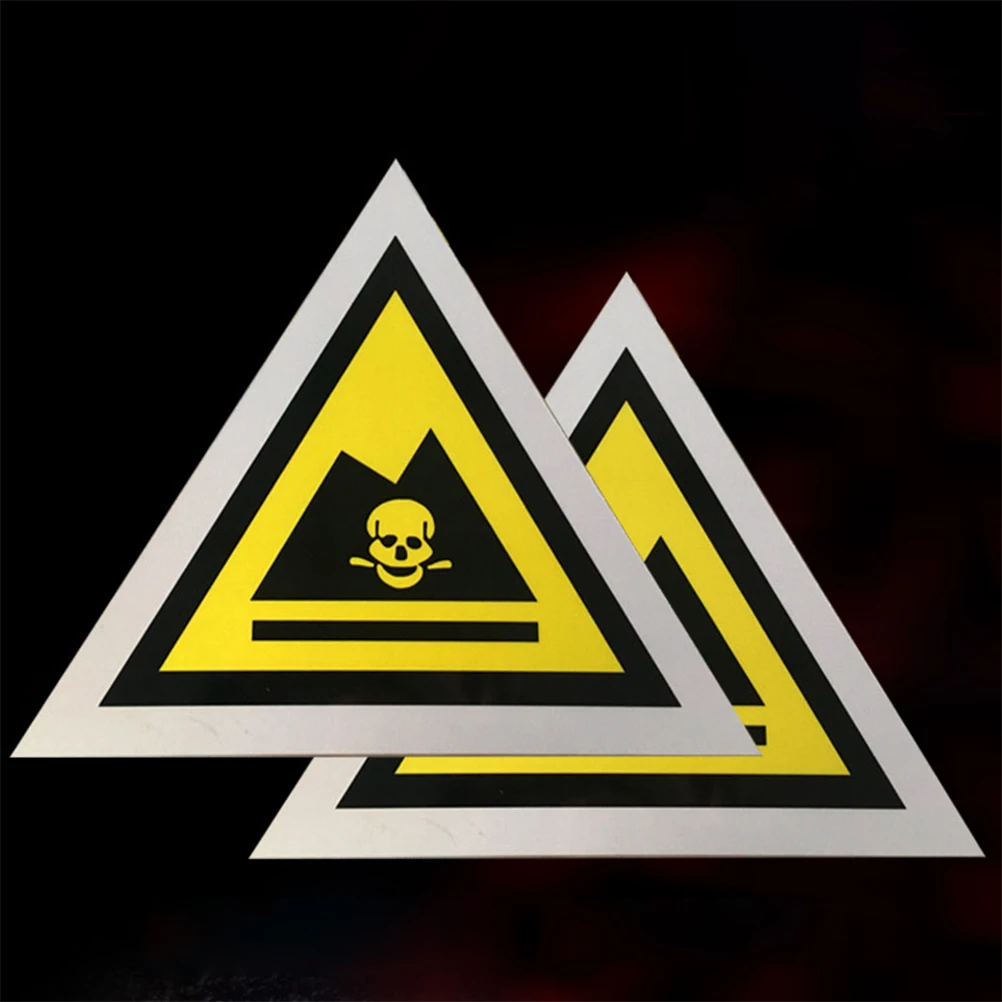 

Hazardous Waste Sign Warning Toxic Metal Caution Safety Signs Indication Traffic Security Performance Long Life Easy Use