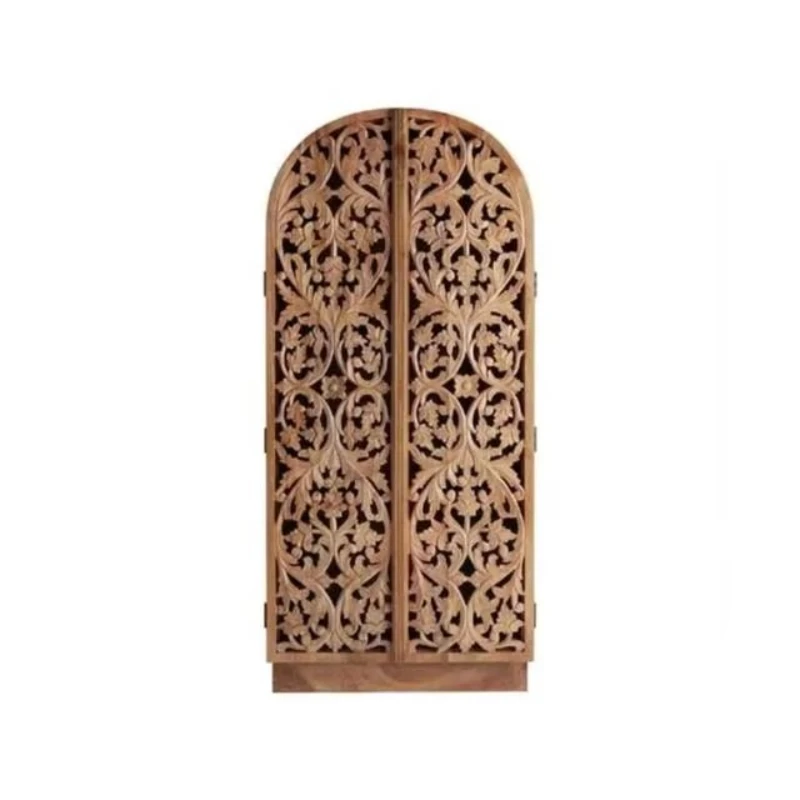 

72 tall solid wood square accent cabinet