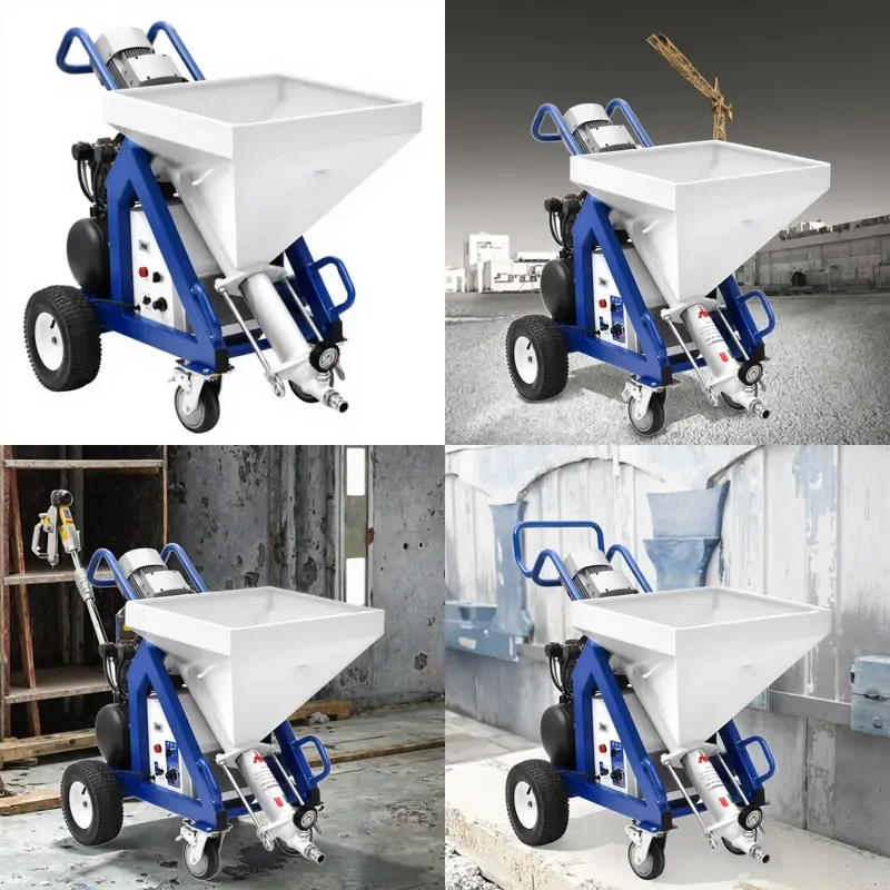 Professional Brushless Electric High-Pressure Spray Gun for Real Stone Paint Cement Mortar Spraying Machine Waterproof