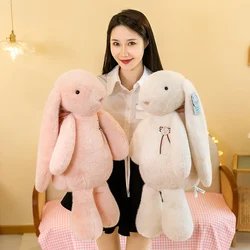 Cartoon Rabbit Plush Doll Kawaii Soft lop Plushies Stuffed Toys Real Bunny Doll Warm Bedroom Decor Birthday Gifts For Girls