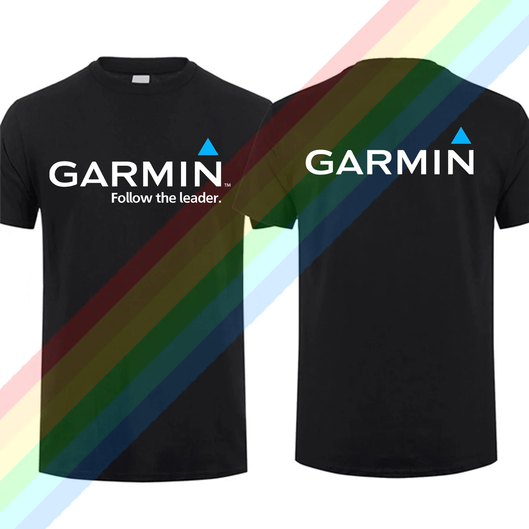 2024 Men T Shirt Casual Garmin Follow The Leader Running T shirt Graphic Oversized Sports Tops Comfortable Streetwear Very cool