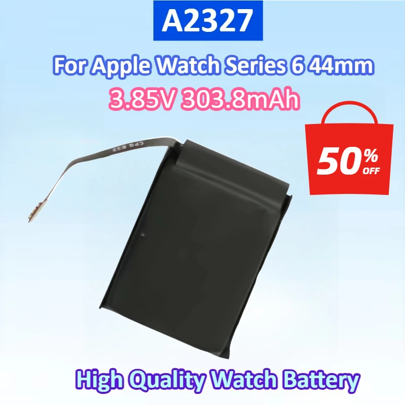Newest 3.85V 303.8mAh Li-ion Rechargeable Battery A2327 for Apple Watch Series 6 44mm High Quality Watch Replacement Battery