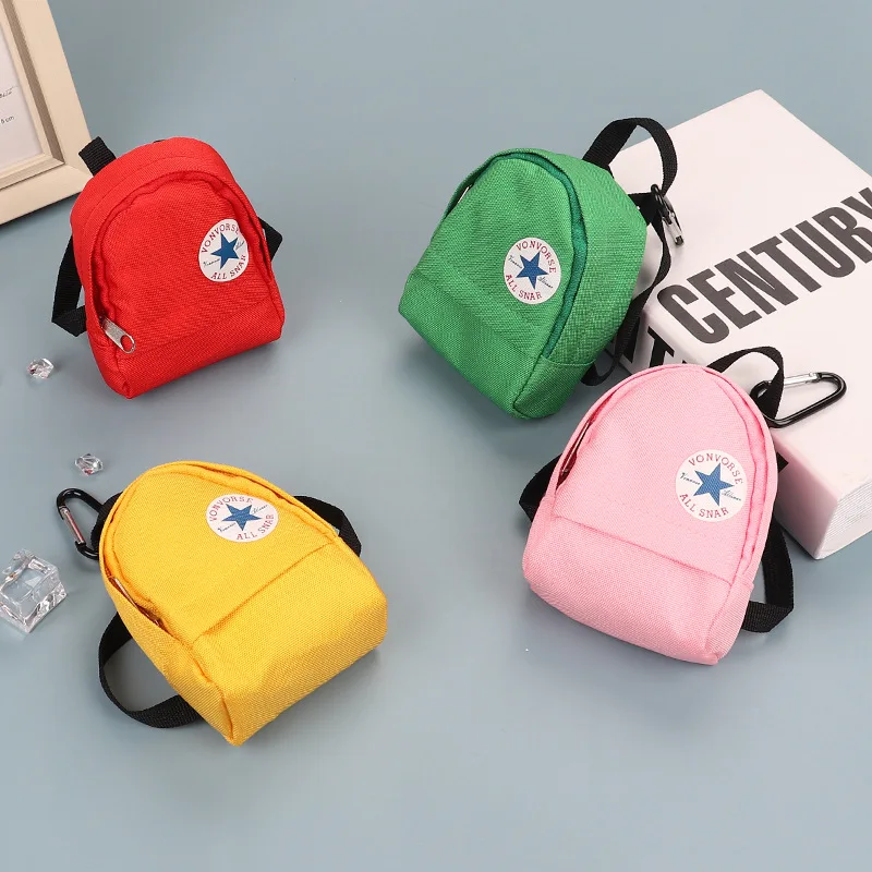 

Fashion Canvas Zero Wallet Creative Mountaineering Backpack Cute Storage Bag Key Earphone Zipper Coin Purse Women Wallets