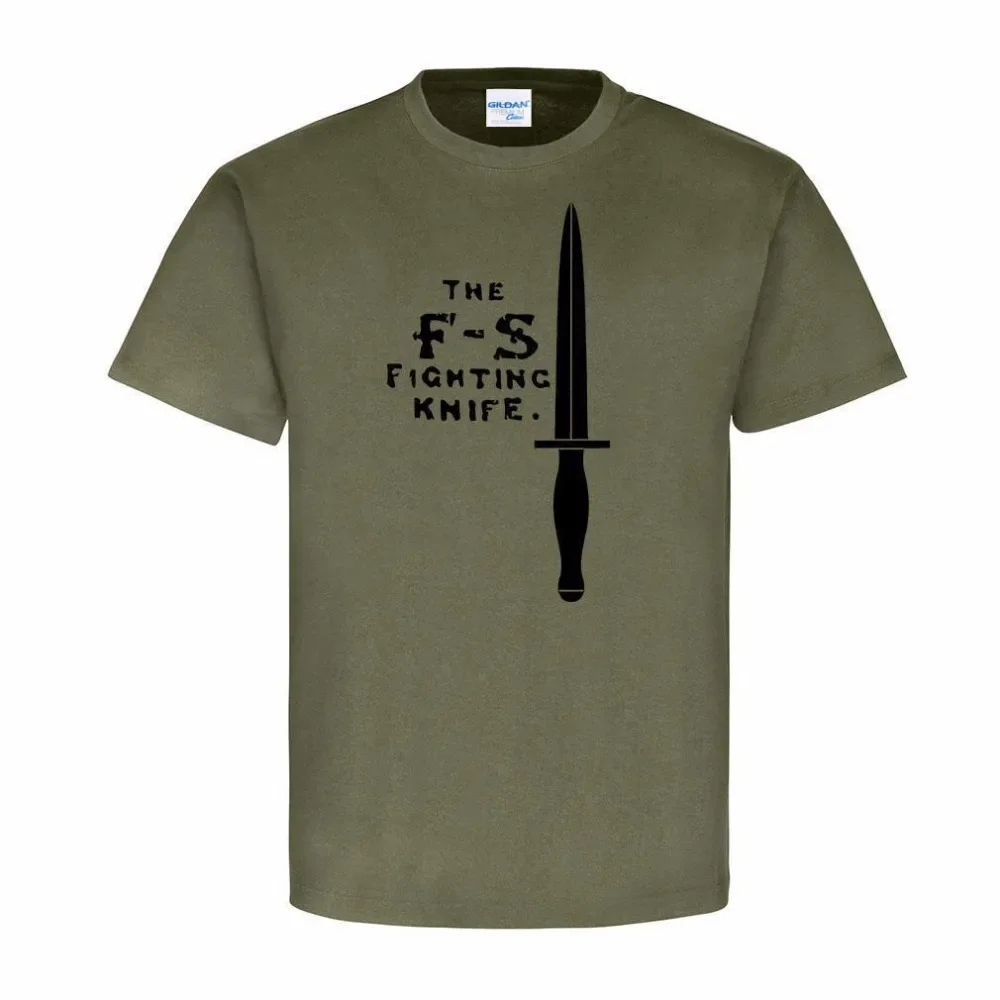 

Best Selling F-S Fighting Knife T-Shirt 100% Cotton O-Neck Summer Short Sleeve Casual Mens T-shirt Size S-3XL
