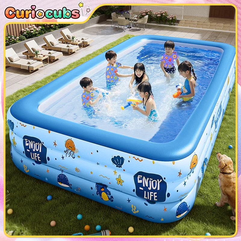 

Inflatable Swimming Pool Foldable Large Swimming Pool Portable Family Indoor Outdoor Game Bathtub Toy Kid Birthday Party Gift