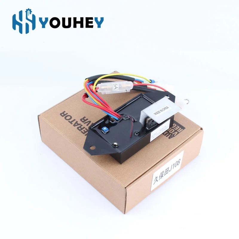 J106 J108 J315 for Kubota 5.5-20KVA Single Phase 220v AVR Automatic Voltage Regulator Gasoline Generator Parts 9 wires image 6