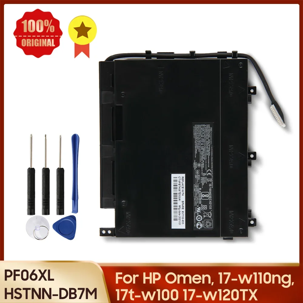 

Replacement Battery PF06XL HSTNN-DB7M For HP Omen 17-w110ng 17t-w100 17-w120TX 853294-850 New battery Batteries 95.8wh 11.55V