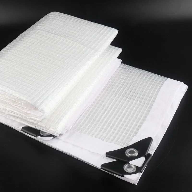 0.35mm Mesh Reinforced PE Tarpaulin Outdoor Furniture Rainproof Waterproof TarpBalcony Plants Cover Keep Warm Cover