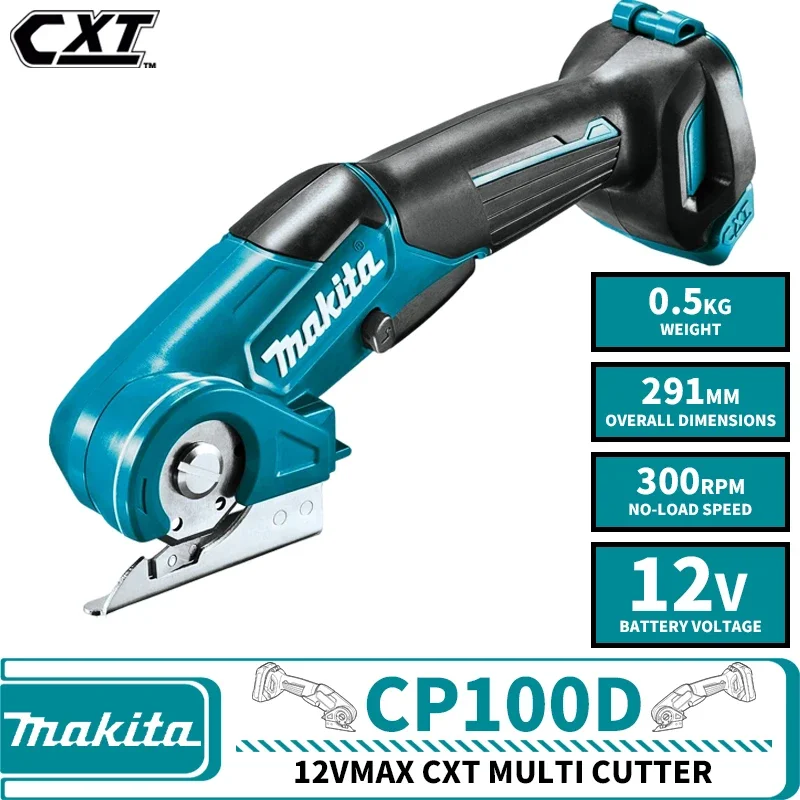 Makita CP100DZ 12V CXT Cordless Multi Cutter Lithium Power Tools With Battery Charger Carpet Corrugated Paper Electric Scissors