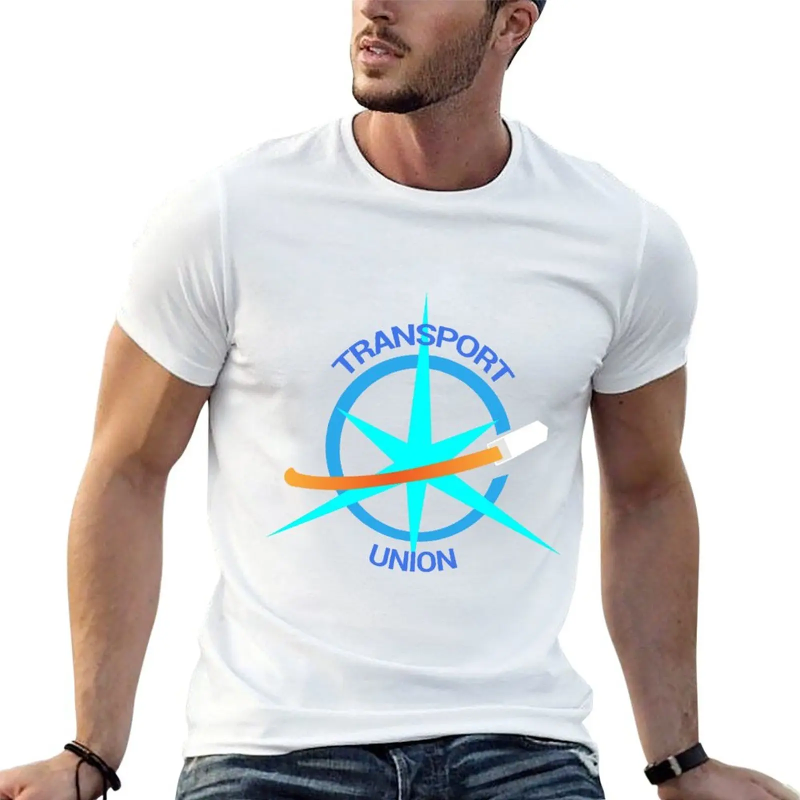 The Expanse | Transport union logo T-Shirt man t shirt heavy cotton black cotton t-shirt plain for man package T-Shirt