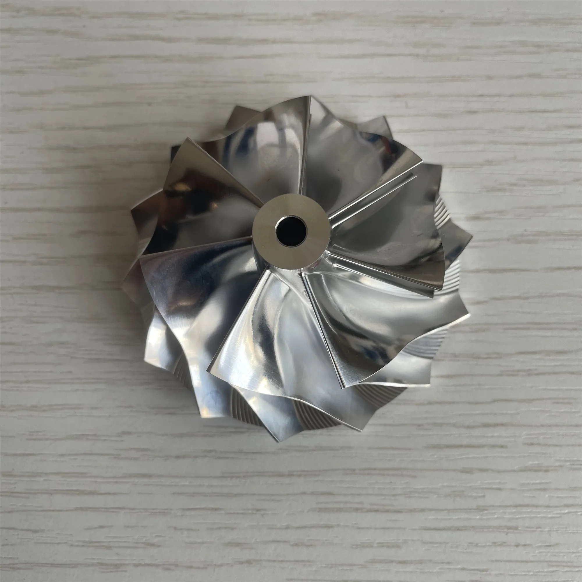 

K04 50.07/62.43mm 7+7 Blades High Performance Aluminum 2618/Milling/Billet Compressor Wheel