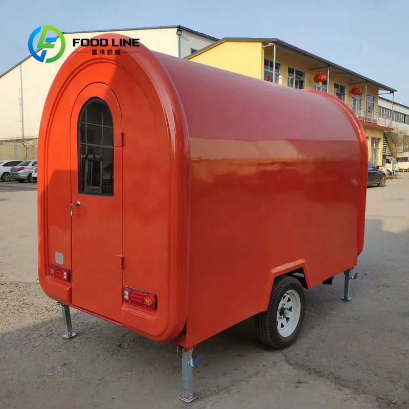 Customized size Beverage Coffee Custom Mobile Food Trailer Traction Food Truck