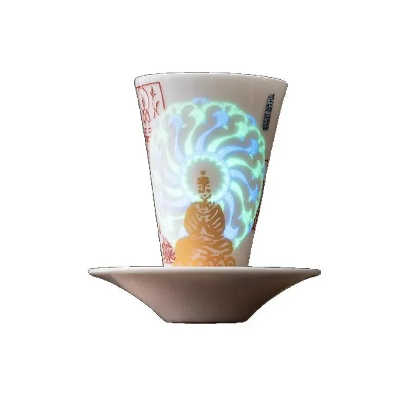 for  Dunhuang Buddha Luminous Teacup High End Personal Home Master Cup Gift