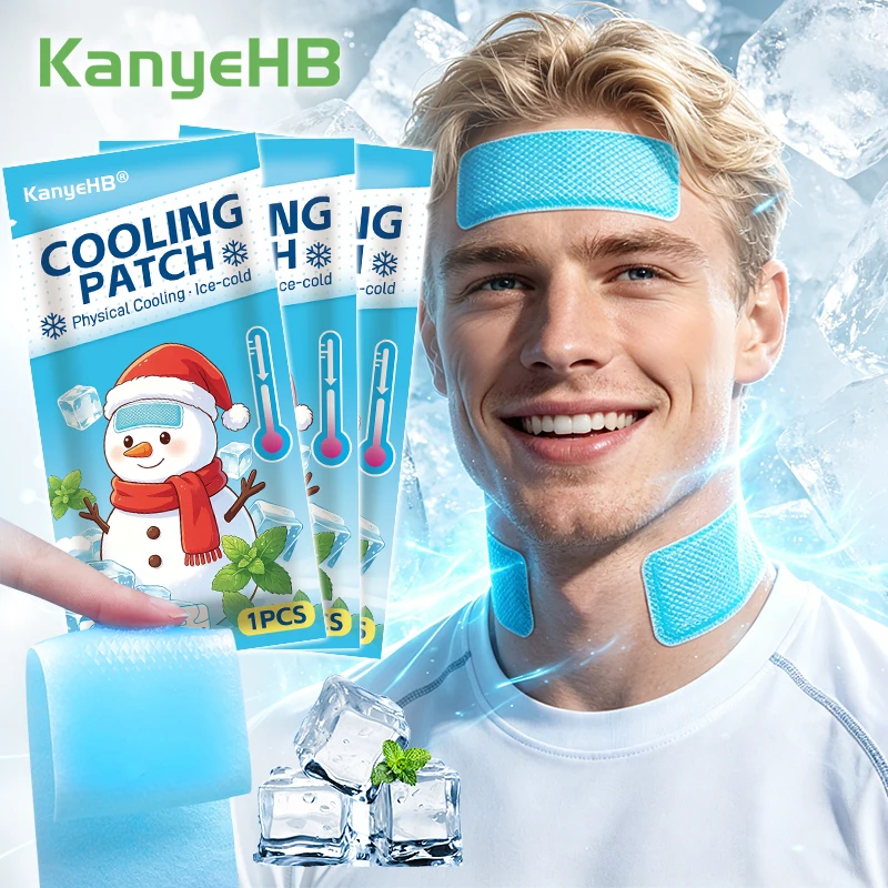 3Pcs Fever Cooling Patch Forehead Strips Phone Ice Cooling Sheet for Baby Kids Children Adult Headache Pain Relieve Patch A2705