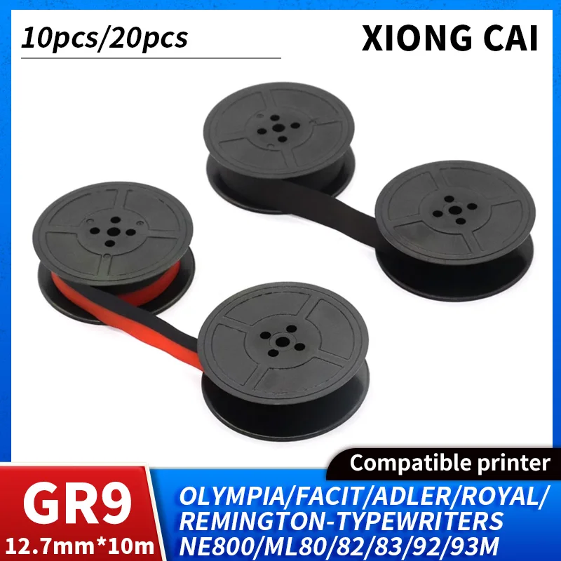 10pcs/20pcs Compatible GR9 GR-9 Ribbon Typewriter Ribbon NE800/NE30000KIDATA-MICROLINE-ML80/82/83/92/93M TEC-EPS600/MA-1100