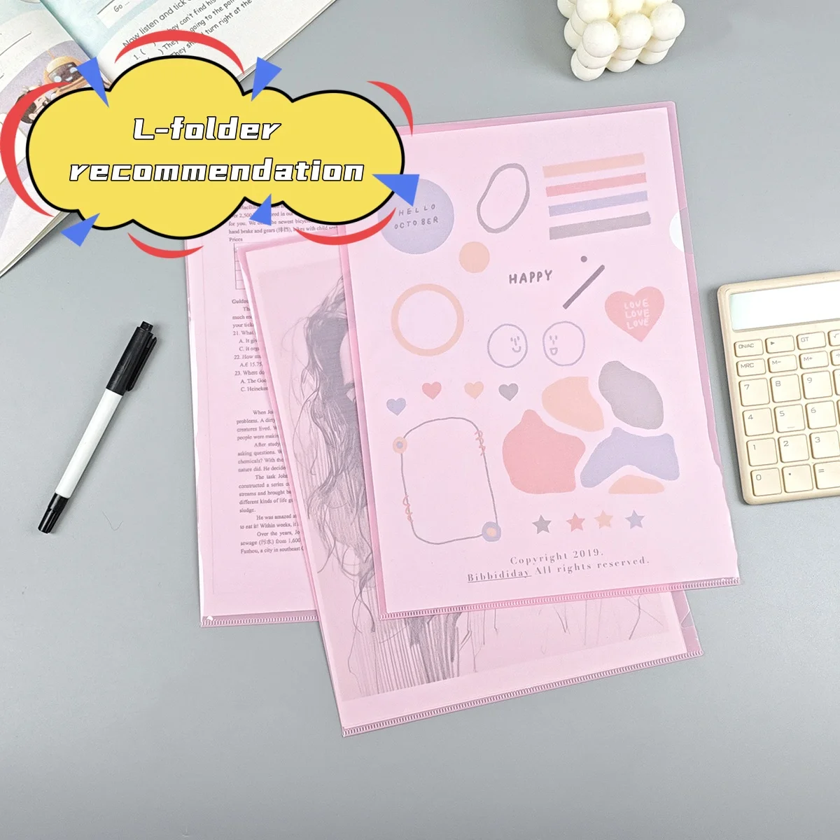 

10 Pieces of A4 Transparent L-Shaped Folders, Single-Piece Folders, Thickeneded Single-Page L-Clip Resume Protection Archive Information Organizer, Opening Insert Clips, Archive Information Organizer