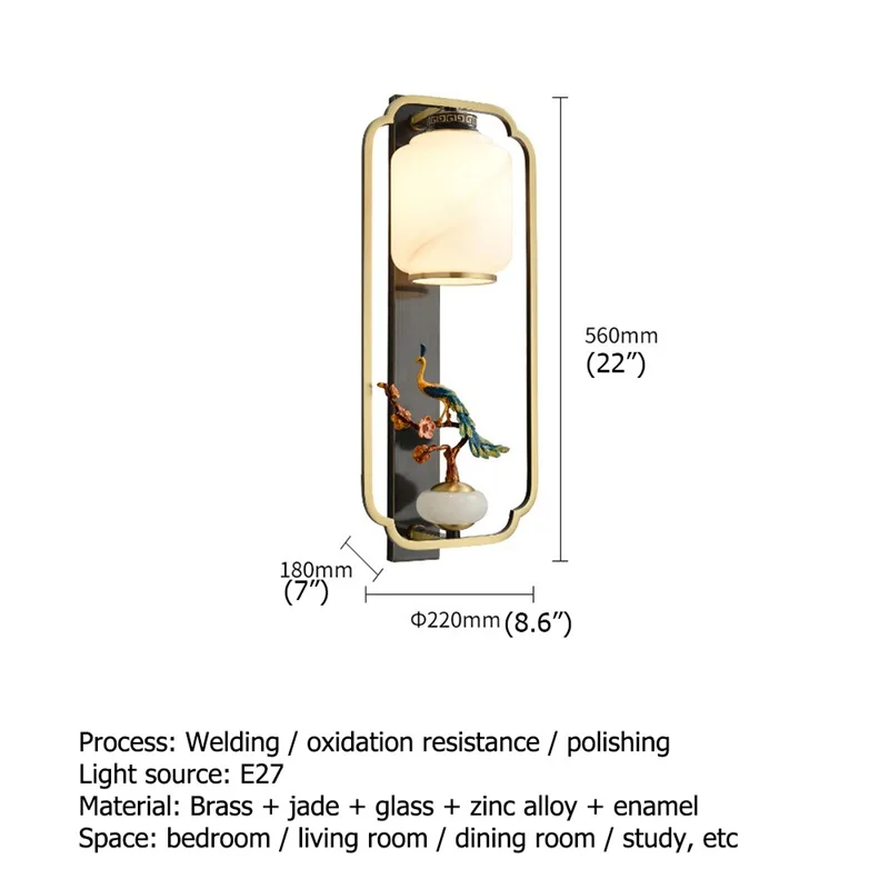 BUNNY Copper Home Wall Lamps Fixture Indoor Contemporary Luxury Design Sconce Light For Living Room Corridor