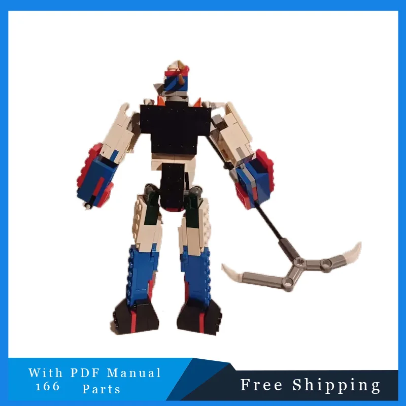 166 PCS MOC Creative Cool Statues Modular Building Blocks Model For Children Education DIY Assembly Display Toys Birthday Gifts