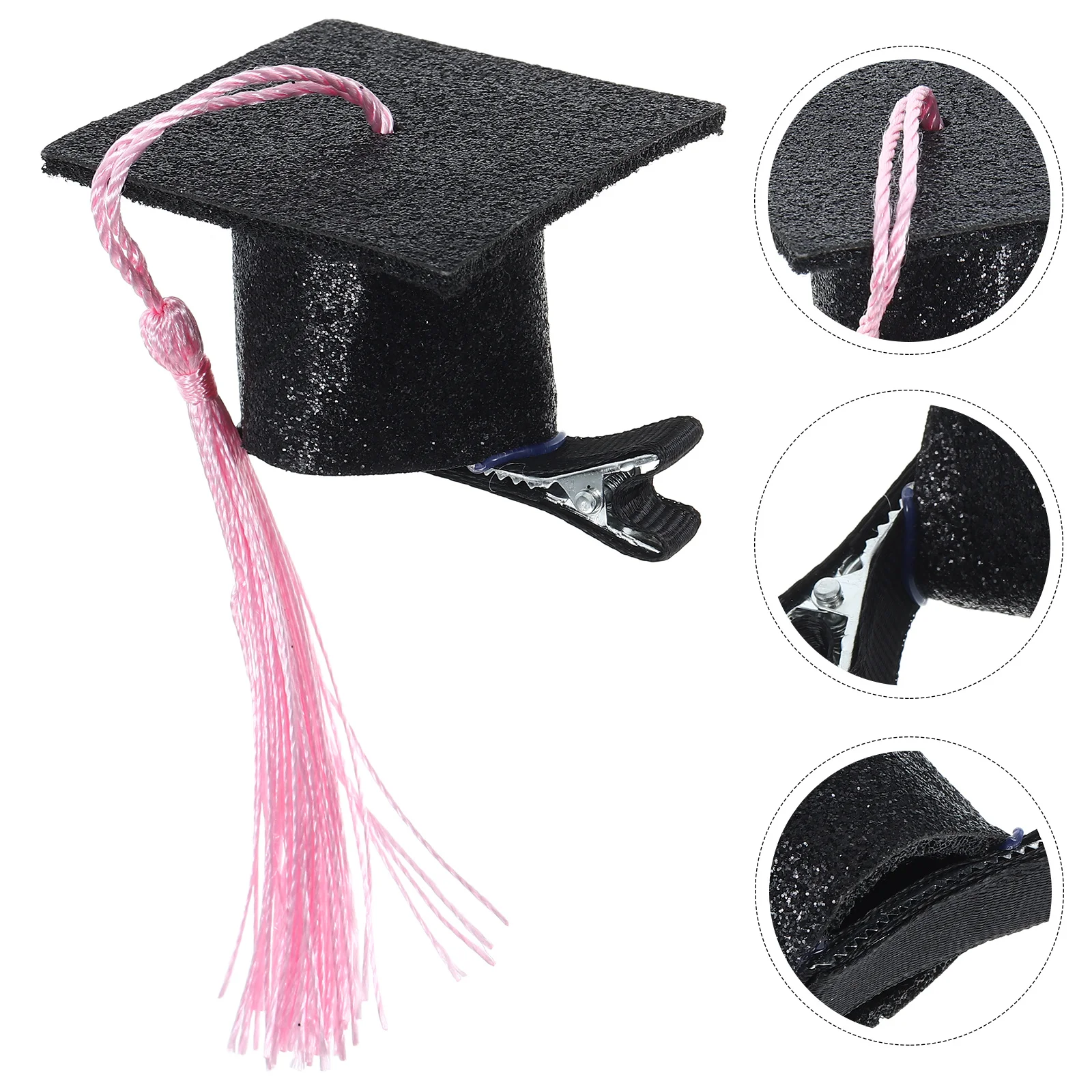 

6Pcs Graduation Cap Hairpins Doctoral Tassel Hair Clips Graduation Ceremony Party Accessories Hair Clip Decors