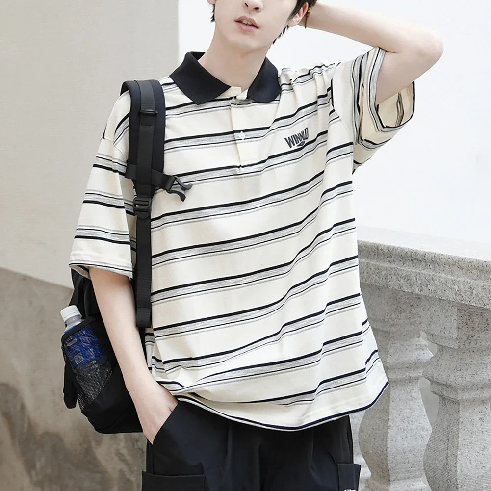 

Casual Summer 2XL Mens Summer T-Shirts Casual Striped Short Sleeve Shirts Top Short Sleeve Tops Summer Fashion