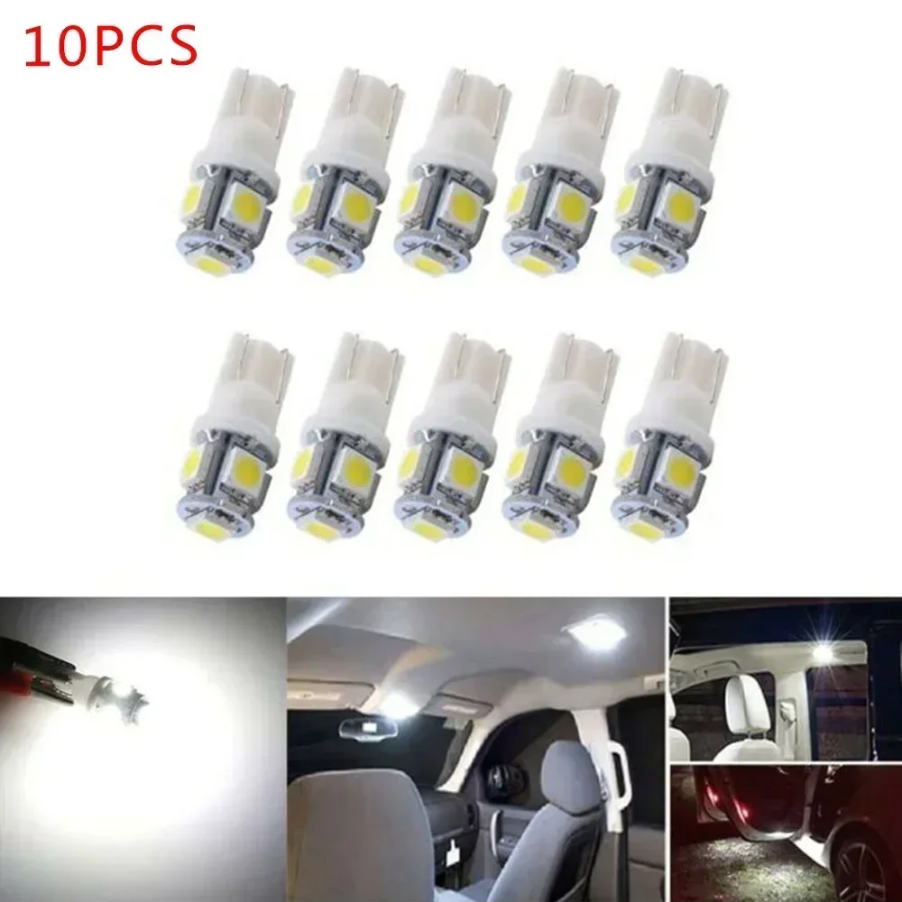 

T10 LED Replacement Bulbs 194 Bulb Replacement, 5050-5SMD LEDs, 95Lm/Bulb, 6000K Color Temperature 0.8W/Bulb Vanity Lights