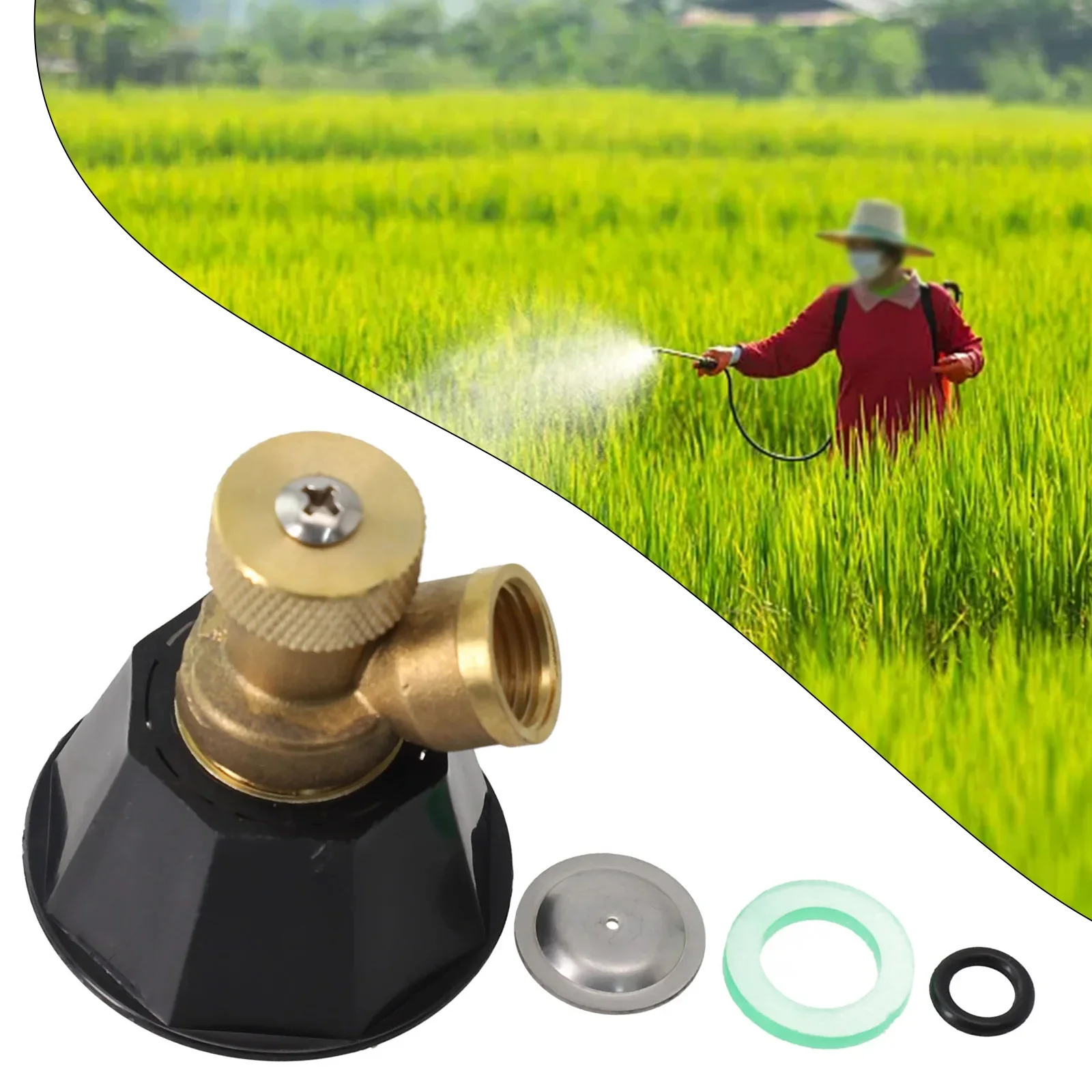 

High-strength Material Easy To Install Spray Nozzle Cyclone Nozzle Adjustable Copper Whirlwind Sprinkler Head 5.5*4.6cm