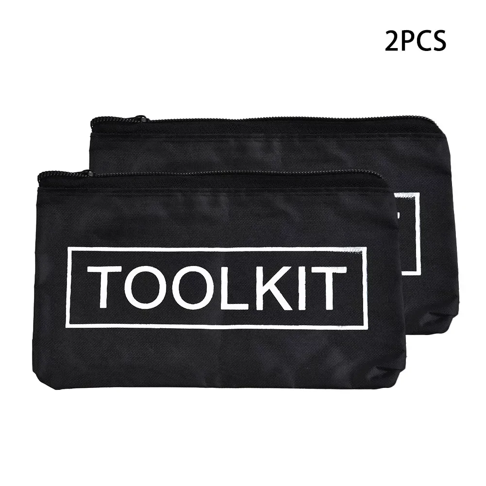 2pcs Waterproof 600D Oxford Cloth  Tools Storage Bag Case Pouch 19x11cm Tool Storage Bag Multi Functional Storage Bag