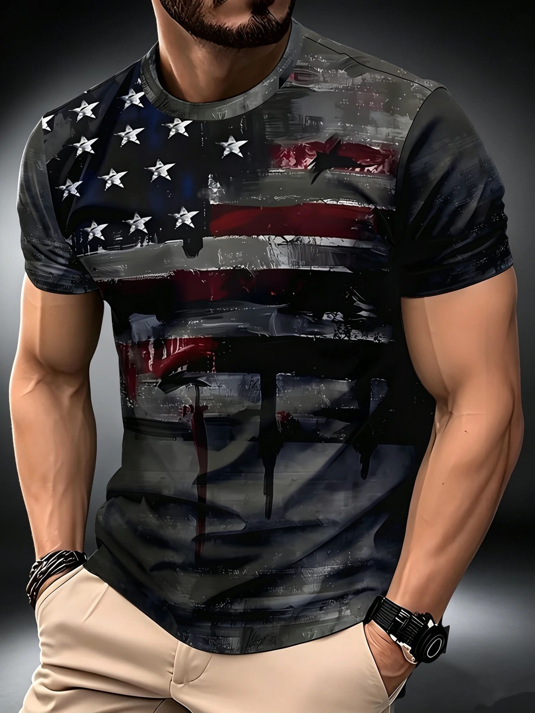 Fashion Trend Transformation 3D Printing Sports Speed Drying Large Size T-shirt Outdoor Street Leisure Parent Child Clothing