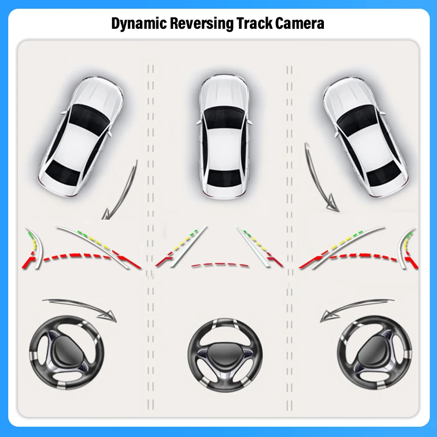 Reversing Camera For Mercedes Benz C Class W205 S205 2015~2021 Car Trunk Handle Rear View Reversing 140 Degree Parking Camera