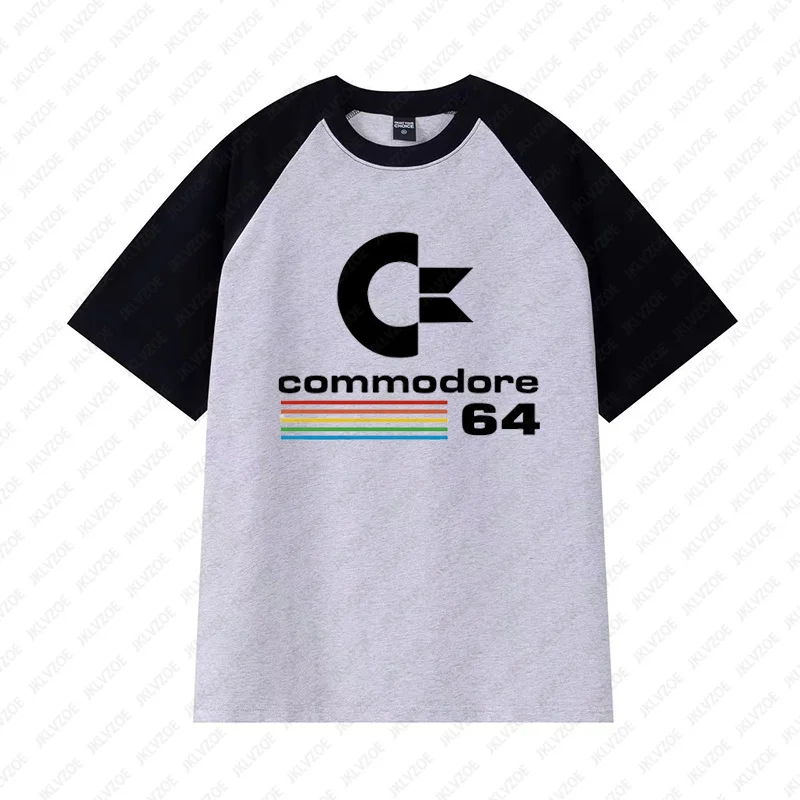 Commodore 64 Print TShirt C64 SID Amiga Retro Street Short Sleeve Tops Tee Summer Women Men Casual Raglan Sleeve Cotton T Shirt