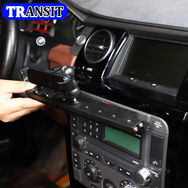 

For 2004-2009 Land Rover Discovery 3 LR3 aluminum alloy car central control mobile phone bracket expansion platform auto parts