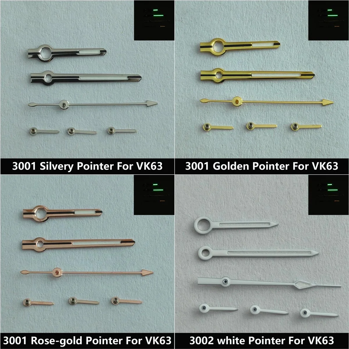 Watch Hands Accessories Hands for VK63 quartz Movement