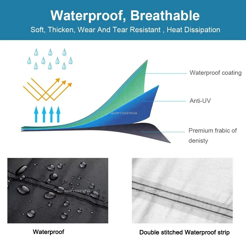 لياماها TDM 900 850 TDM850 4TX 3VD TDM900 غطاء دراجة نارية مقاوم للماء كل موسم UV واقية دراجة نارية غطاء للمطر #5