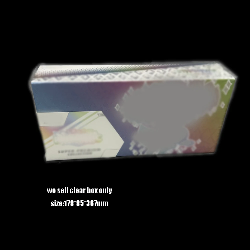 Clear Transparent Box for PTCG Eevee Scarlet & Violet Prismatic Evolutions Super-Premium Collection US Version Storage Box