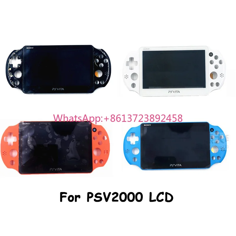 Original 100% NEW for PS Vita PSV Psvita 2000 PSV 2000 Slim Display LCD Screen Assembled Black Orange Blue White