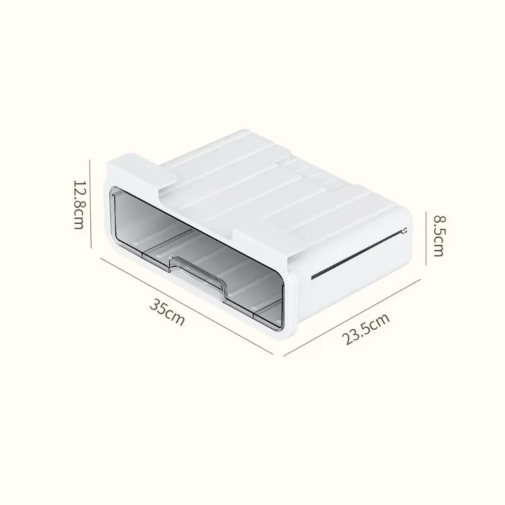 Punch Free Under Table Storage Drawer Space Saving Large Capacity Drawer Storage Box Strong Load-bearing Capacity Visible